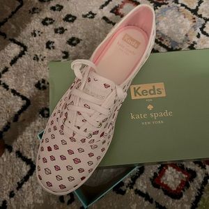 Brand new Kate Spade Keds Lips sneakers.